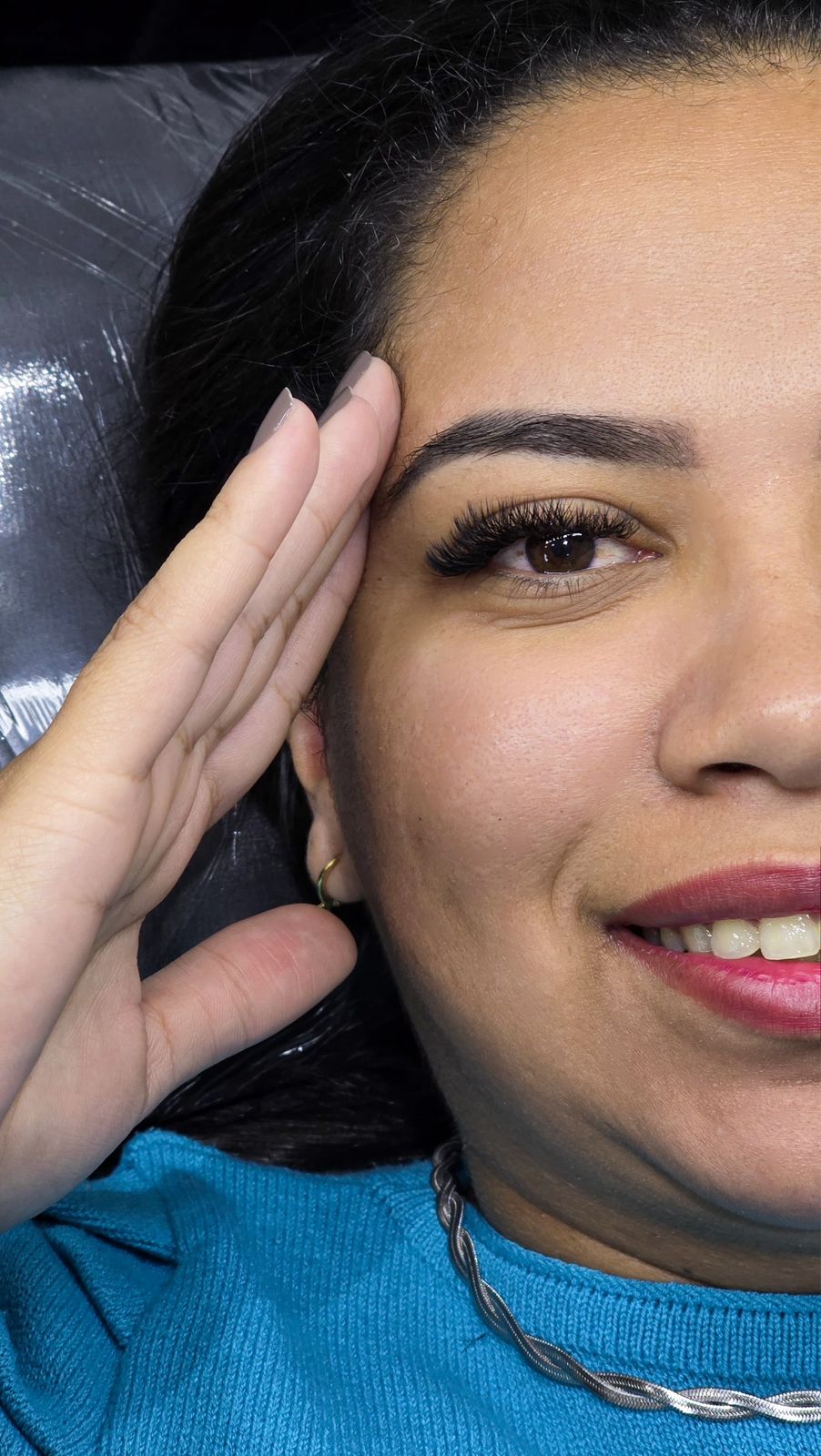 Exemplo de alongamento de cílios 3